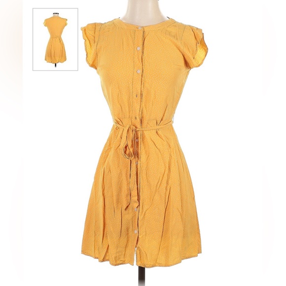 LOFT Dresses & Skirts - LOFT OUTLET YELLOW SHIRTDRESS